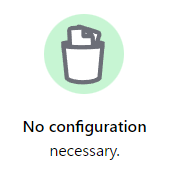 No configuration